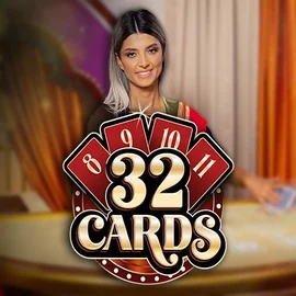 32 Cards by Ezugi, showcased at stakecasinoo.net – game logo