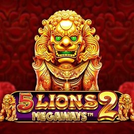 5 Lions Megaways 2 online game logo by Pragmatic Play on stakecasinoo.net