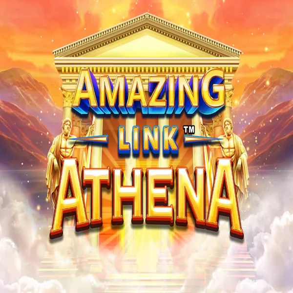 Amazing Link Athena slot logo by SpinPlay Games at Stake Casino