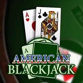 American Blackjack slot logo by Habanero at Stake Casino
