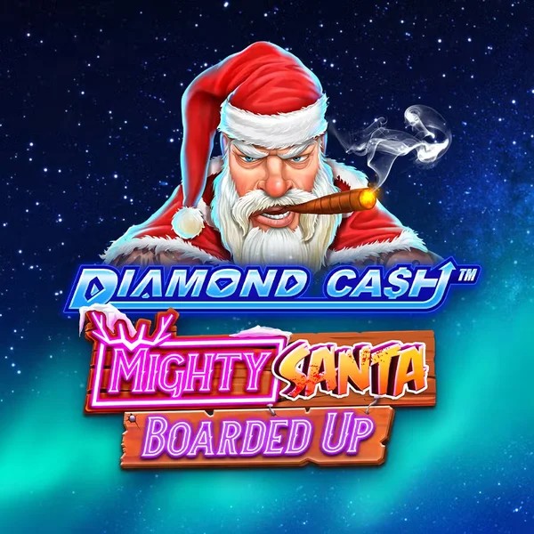 Diamond Cash Mighty Santa Boarded Up online game logo by Greentube on stakecasinoo.net