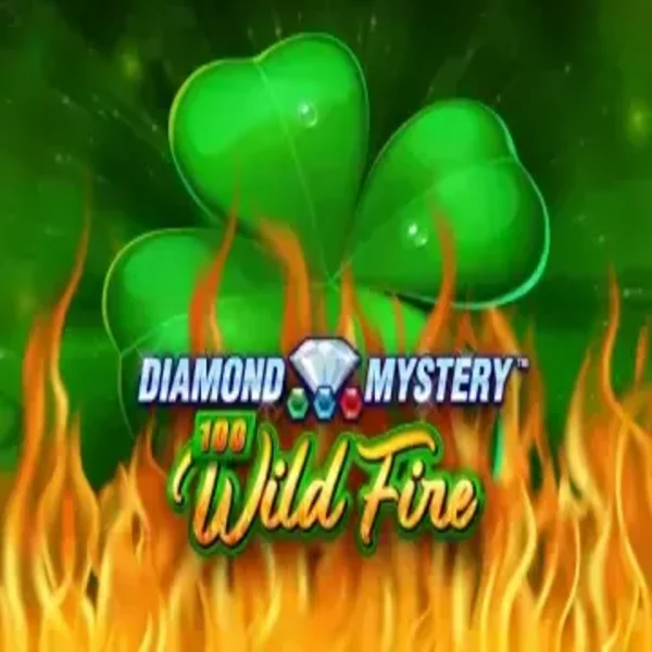 Diamond Mystery 100 Wild Fire online game logo by Greentube on stakecasinoo.net