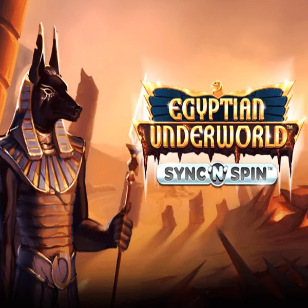 Egyptian Underworld slot logo by Greentube at Stake Casino