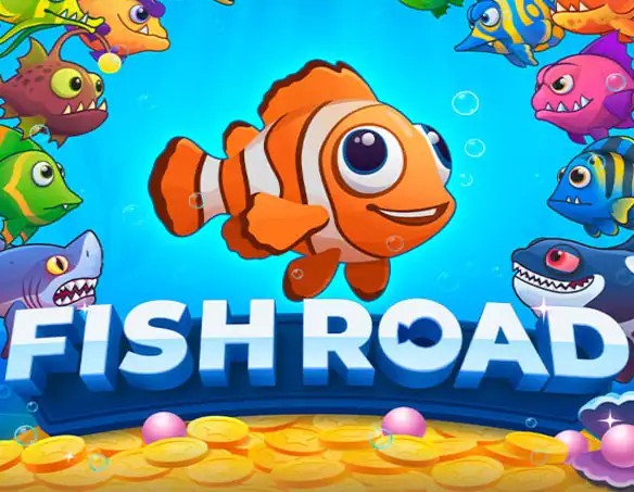 Fish Road logo by InOut at Stake Casino