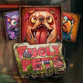 Official Slots logo: Fugly Pets by Stakelogic at Stake Casino