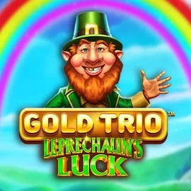 Gold Trio Leprechaun's Luck logo – Slots by Playtech at Stake Casino