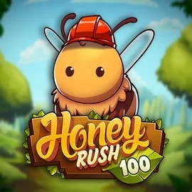 Honey Rush 100 casino game by Play'n GO – featured logo at Stake Casino