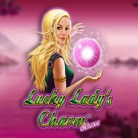 Lucky Ladys Charm Deluxe slot logo by Greentube at Stake Casino
