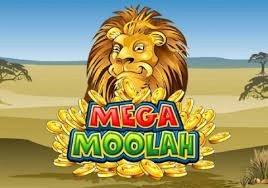 Slots logo of Mega Moolah slot from Games Global at Stake Casino