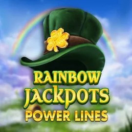 Rainbow Jackpots Power Lines logo – Jackpots by Red Tiger Gaming at Stake Casino