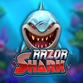Official Slots logo: Razor Shark by Push Gaming at Stake Casino