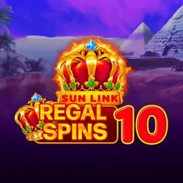 Regal Spins 10 slot logo by PatePlay at Stake Casino