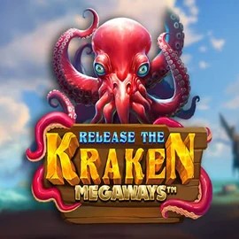 Release the Kraken Megaways online game logo by Pragmatic Play on stakecasinoo.net