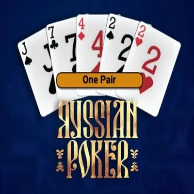 Russian Poker game by OneTouch Games – logo hosted on Stake Casino
