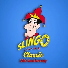 Slingo Classic 20th Anniversary logo by Slingo Stake Casino