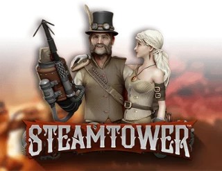 Steam Tower Slot slot logo by NetEnt at Stake Casino