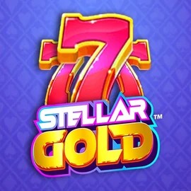 Stellar Gold slot logo by Snowborn Games at Stake Casino