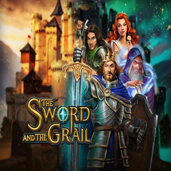 The Sword and the Grail game by Play'n GO – logo hosted on Stake Casino