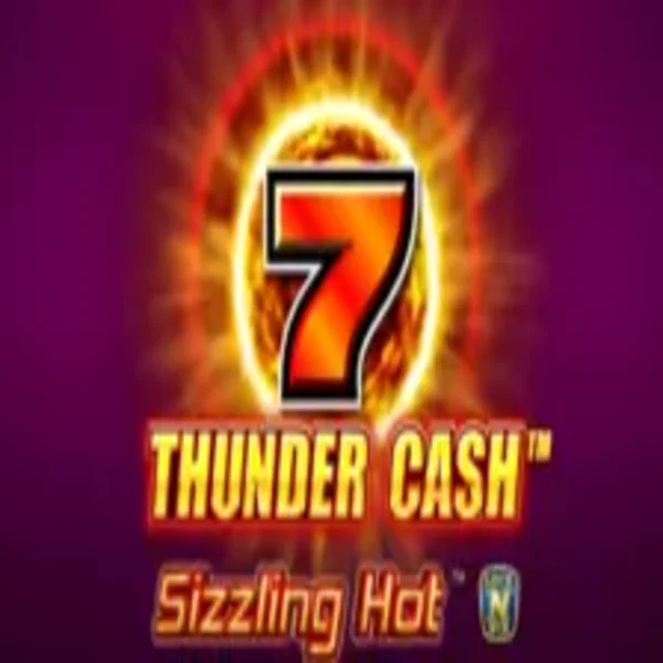 Official Slots logo: Thunder Cash Sizzling Hot by Novomatic at Stake Casino