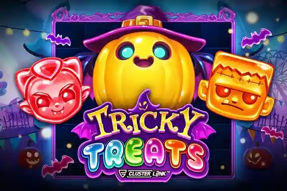 Tricky Treats by Push Gaming, showcased at stakecasinoo.net – game logo