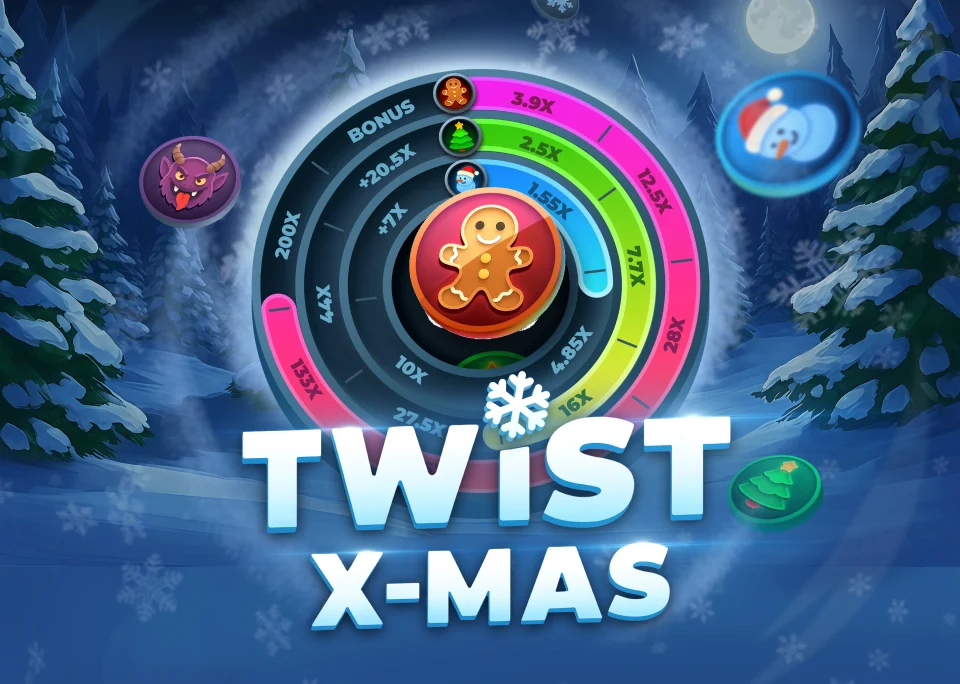 Twist X-mas slot visual from InOut available on stakecasinoo.net